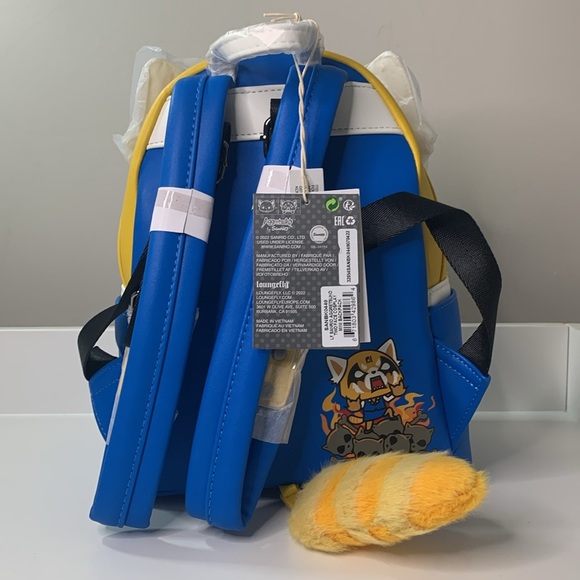 Loungefly Sanrio Aggretsuko Two Face Cosplay Mini Backpack Loungefly - Picture 6 of 14